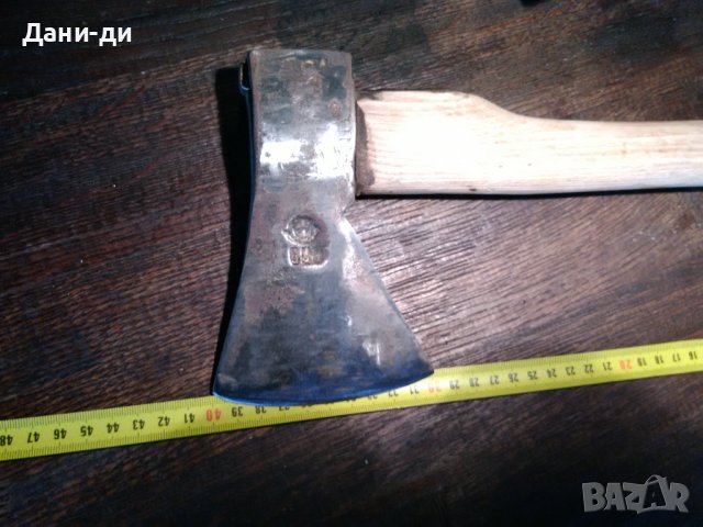 Стар германски топор, секира, брадва с маркировка- 2, снимка 3 - Антикварни и старинни предмети - 43034329