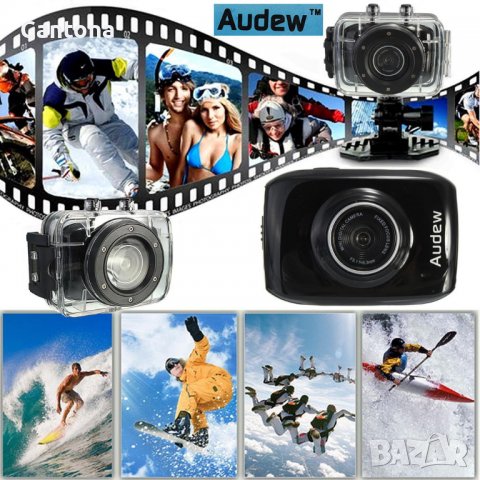 Мини HD спортна екшън камера с 5.0MP, 2" сензорен екран, слот за карта, акумулаторна батерия, IPX8 в, снимка 3 - Камери - 38144631