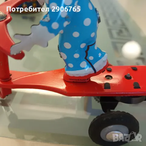 Стара механична ламаринена играчка с ключ работеща, снимка 8 - Колекции - 48144356