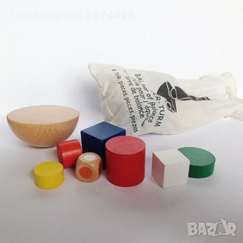 3614 Дървени геометрични блокчета, снимка 6 - Други - 37941792