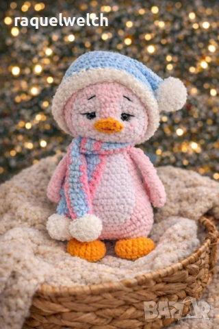 Ръчно Изплетено Пингвинче "Амигуруми"