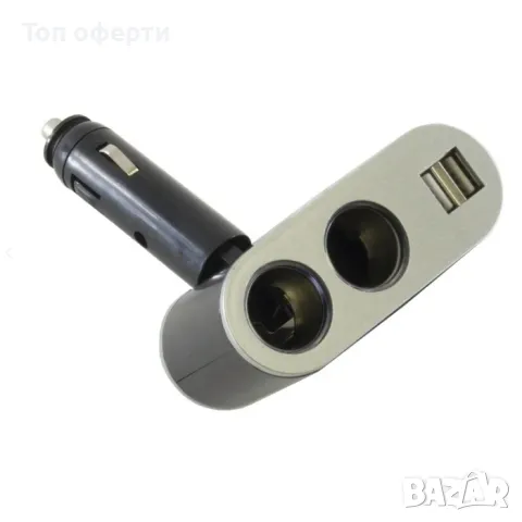 Разклонител за запалка с 2 гнезда и 2 USB - PG151, снимка 3 - Аксесоари и консумативи - 49333656