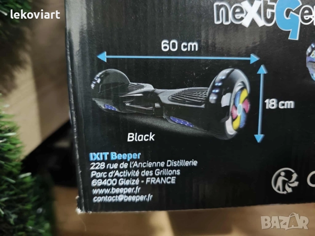 Нов електрически Hoverboard с LED светлини, снимка 6 - Скейтборд, ховърборд, уейвборд - 52354846