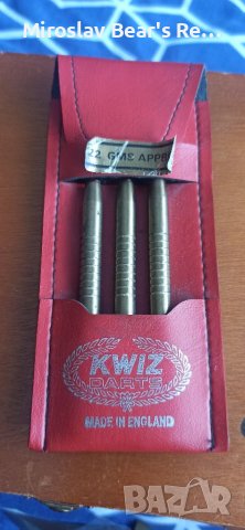 Професионални , оригинални , месингови стрели за дартс 22 грама KWIZ DARTS, снимка 4 - Други спортове - 37176775