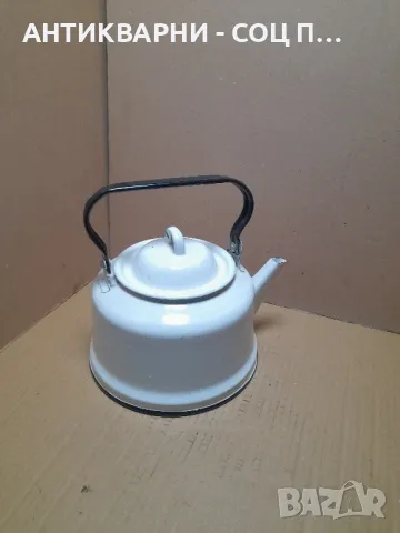Соц Стар Емайлиран Чайник., снимка 3 - Антикварни и старинни предмети - 49029892