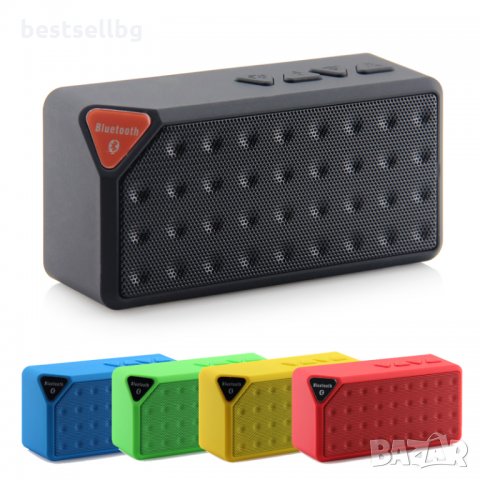 Компактна безжична стерео Wireless Bluetooth колона радиоприемник USB AUX Micro SD карта за телефон, снимка 3 - Слушалки и портативни колонки - 17347215