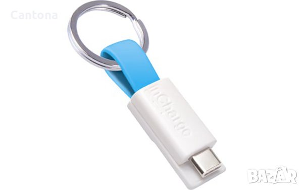 inCharge All in One - Charge&Data кабел ключодържател, само 3,8 см, снимка 2 - USB кабели - 40109543