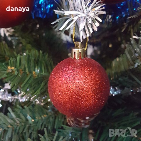2553 Комплект коледни топки играчки за елха, Ф5, 6 броя, снимка 9 - Декорация за дома - 35024876