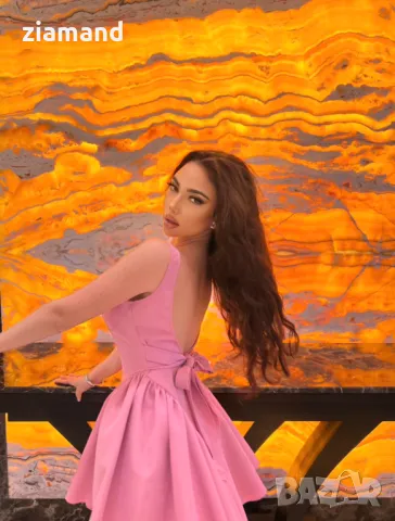Бонбонеста рокля рози розова, снимка 5 - Рокли - 49933742