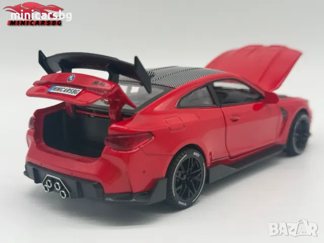 Метална количка: BMW M4, снимка 14 - Колекции - 50243190