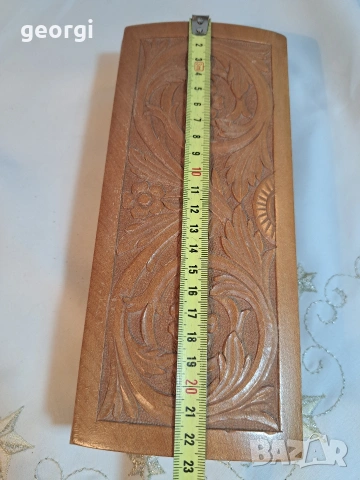 дървена кутия за бижута дърворезба 32/5, снимка 4 - Антикварни и старинни предмети - 53219278