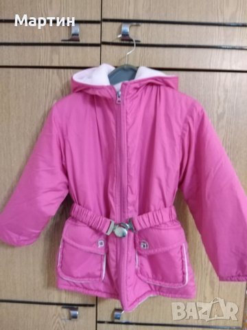  Зимно детско ватирано яке за момиченце от 4 до 5 години с размер 110 см.