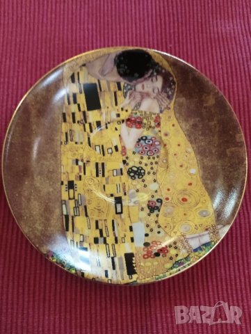 Сервиз от две чаши с чинийки за чай, кафе, Целувката, Густав Климт. , снимка 10 - Сервизи - 43525012