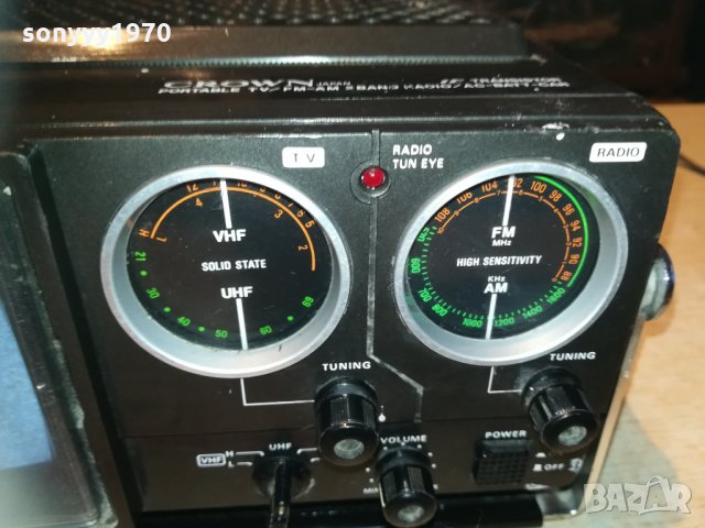 crown 5tv-524r japan tv/radio swiss 2203211925, снимка 2 - Телевизори - 32264098