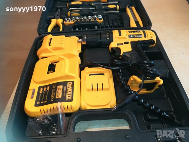 dewalt li-ion куфар с винтоверт комплект 1504211602, снимка 5 - Винтоверти - 32560774