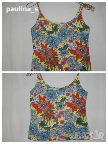 Два различни броя / XS / M / Памучен потник с бюстие "Оnly" и Цветен  , снимка 13 - Потници - 14388479