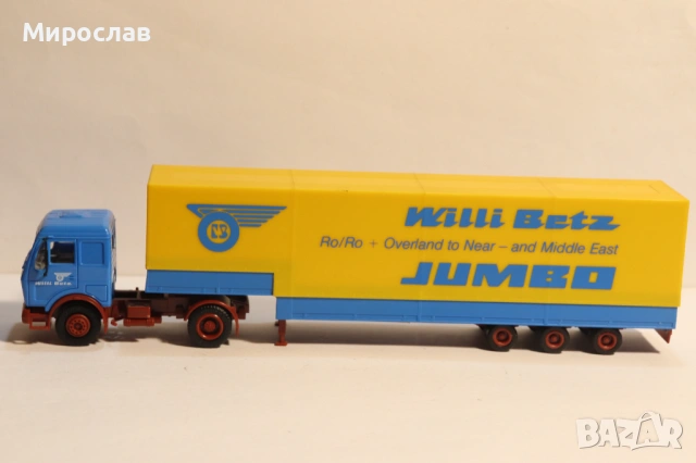 HERPA H0 1/87 MERCEDES WILLI BETZ МОДЕЛ КАМИОН