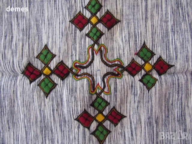 Възглавница от Етиопия, ръчна изработка, снимка 3 - Възглавници - 51304166