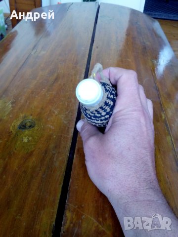 Старо плетено шише,бутилка #3, снимка 5 - Антикварни и старинни предмети - 28675176