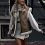Дамско топло широко кожено яке без ръкави с шевове от полар , снимка 7