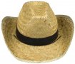 Дамска сламена шапка , Диаметър с периферията: 37см, снимка 1 - Шапки - 39961484