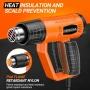 НОВ пистолет за горещ въздух с 4 приставки SEEKONE 2000W, 400 ℃ и 600 ℃, снимка 3