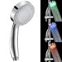 0075 Универсална LED душ-слушалка с температурен сензор, светеща в три цвята, снимка 6