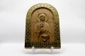 Релефна икона на Света Петка Българска – позлатена, от дъб, снимка 4
