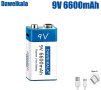 Презареждаема батерия 9V, Акумулаторна батерия 9 волта, девет волтова презареждаща батерия 6600mAh, снимка 8