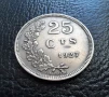 Стара монета 25 сантима 1927 г. Люксембург- рядка,малък тираж,хит цена !, снимка 3