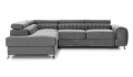 Ъглов Диван разтегателен с ракла - ляв ъгъл, сив, снимка 1