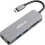 MOKiN USB Type-C Hub 5 в 1, 2xUSB 3.0, HDMI, TF/SD четец на карти