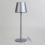 LED Настолна Лампа Безжична Сребриста Ip44, снимка 2