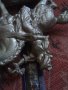 Сувенир стар кон с конник ловец  29123, снимка 11