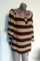 Два броя / Двуцветен пуловер тип туника / блуза / голям размер , снимка 10
