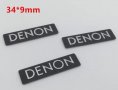 Алуминиеви емблеми за тонколони ”DENON” - 34 мм./ 9 мм., снимка 1 - Аксесоари и консумативи - 39118252