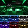 Система за LED амбиентно осветление за автомобили с RGB 64 цвята, 6в1, снимка 6