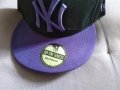 New York Yankees 59fifty New era snapback бейзболна шапка регулируема-нова черно лилава, снимка 2