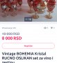 Стъклени чаши рисувани  Бохемия , снимка 8