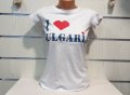 Нова дамска тениска с трансферен печат I LOVE BULGARIA 
