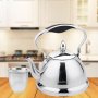 Луксозен чайник за чай с цедка, висококачесвен инокс, 1L, снимка 1 - Аксесоари за кухня - 44051180