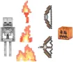 Нова Minecraft скелет фигурка 14 см с 6 аксесоара и пикселизиран дизайн, снимка 1