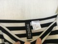 Черно-бяла лятна рокля райе H&M, размер 38, снимка 2