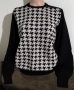 Пепитен пуловер, М/L, снимка 1 - Блузи с дълъг ръкав и пуловери - 42951367