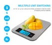 Кухненска везна цифрова неръждаема, до 10 kg, 1g измервания, снимка 5