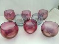 Ретро чаши цветно стъкло, снимка 4
