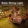BOMCOSY 7,5м Соларна Външна LED Гирлянда( IP65 Водоустойчива,4 режима,топло бяло, снимка 2