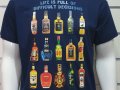Нова мъжка тениска с трансферен печат Бутилки уиски, whiskey, алкохол, снимка 2