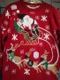 Пуловерчета детски с дядо коледа , шейничка  и еленчета, снимка 1 - Детски Блузи и туники - 43184429