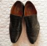 Bata оригинални мъжки черни обувки от естествена кожа